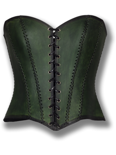 Trollfelsen Ledermieder Vollbrust gruen